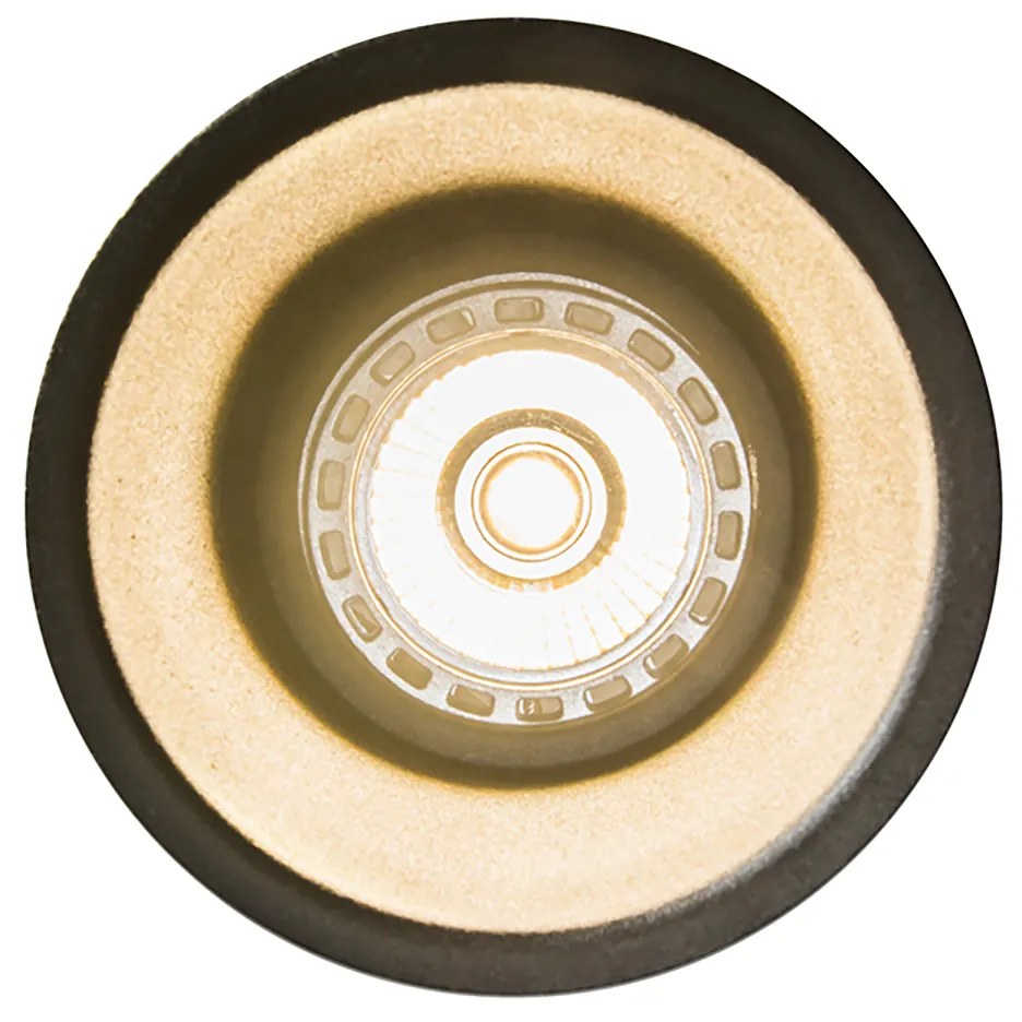 Комплект от 12 модерни вградени прожектори черни - Dept