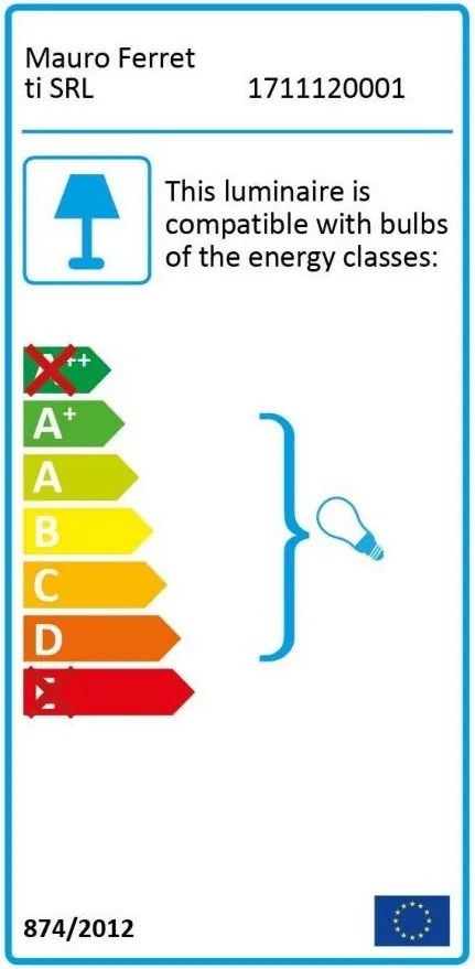 Бяла/златистa подова лампа със стъклен абажур (височина 176 cm) Glamy – Mauro Ferretti