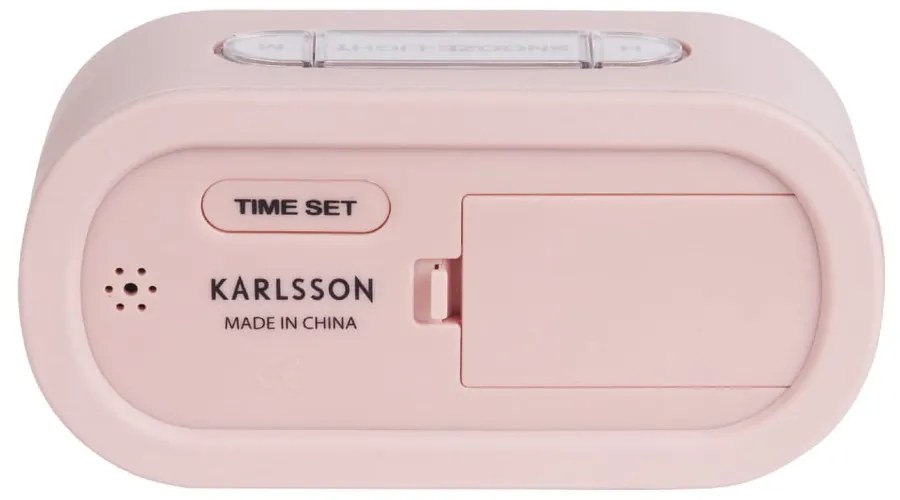 Светлорозов гумиран будилник Gummy - Karlsson