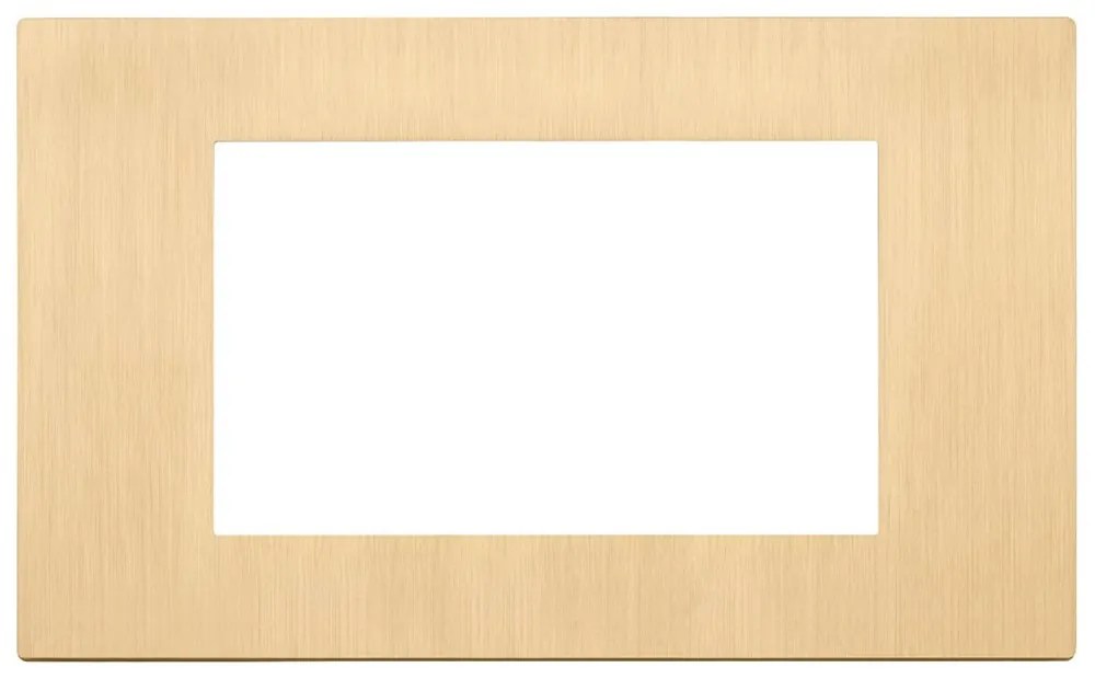 VIMAR 30654.70 Декоративна рамка Linea, 4M, Metal Brushed Gold,