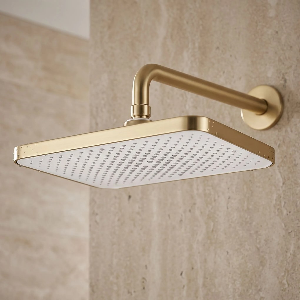 Правоъгълна душ пита REA JS-032 Brushed Gold
