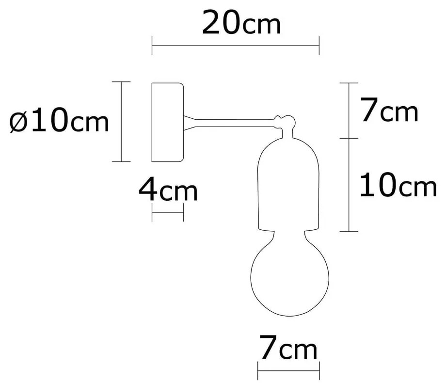 Стенна лампа в естествен цвят Datca – Opviq lights
