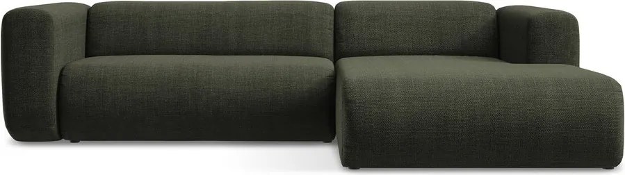 Зелен ъглов диван (десен ъгъл) Ekahi – Makamii