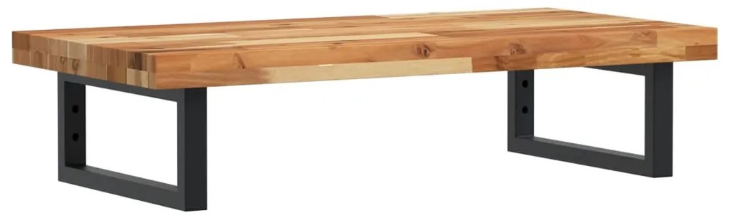 3302741 vidaXL Стенен рафт за мивка, стомана и масивно дърво акация