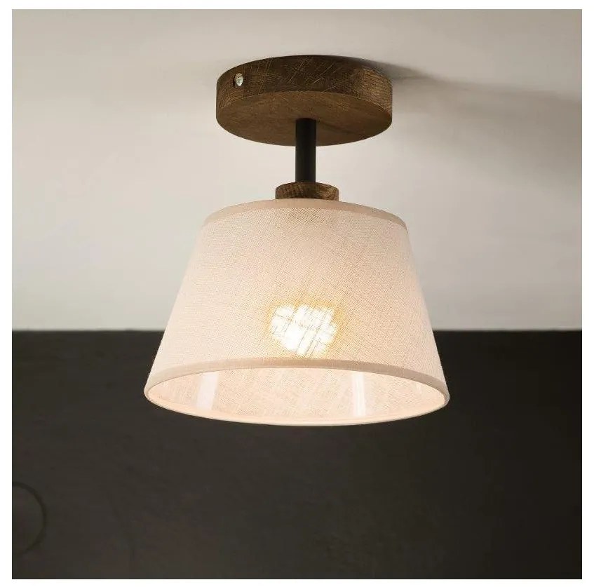 Brilagi - LED плафониера ANTHONY 1xE14/60W/230V дъб/орех/беж