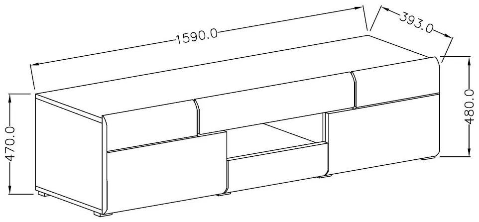 ТV шкаф Toldo-Leuko