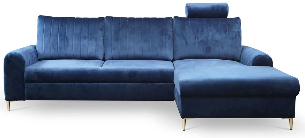 Ъглов диван Monte-Син