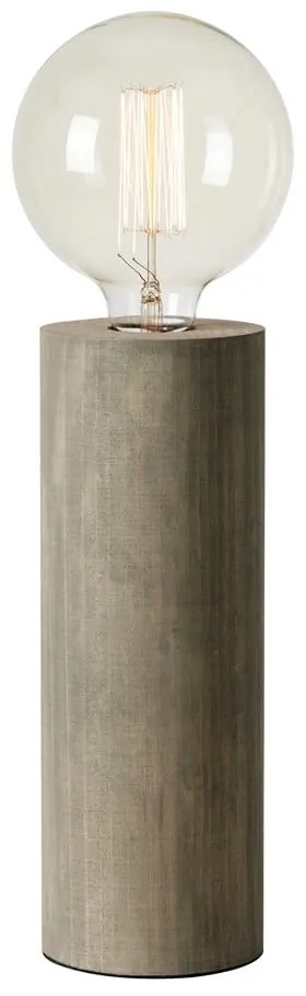 Сива настолна лампа (височина 28 cm) Legna – Markslöjd