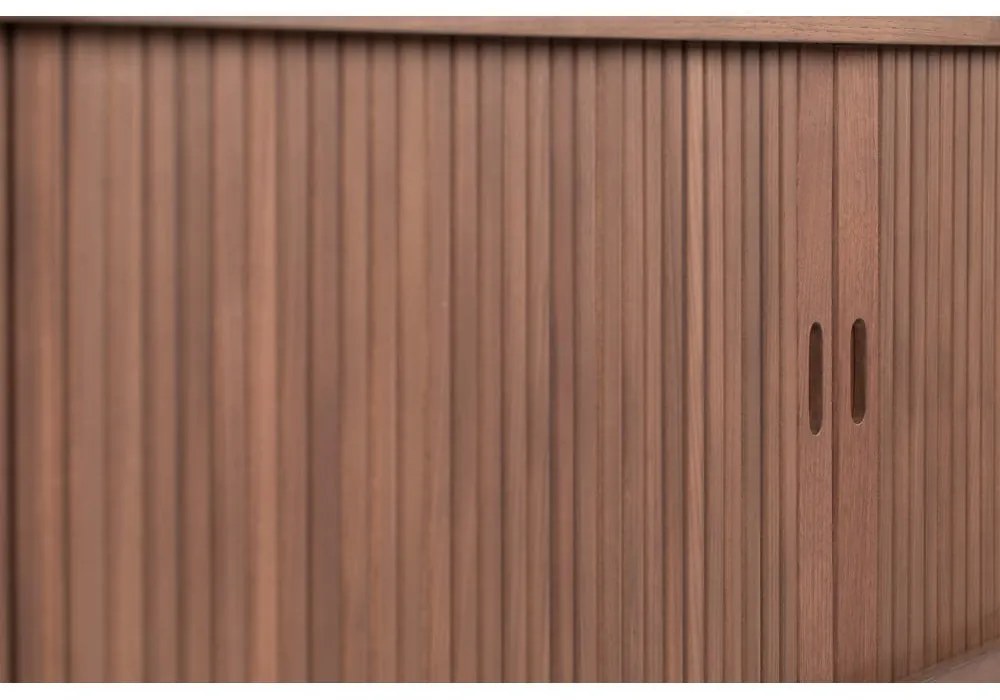 Кафяв скрин с чекмеджета и плъзгащи се врати Barbier - Zuiver