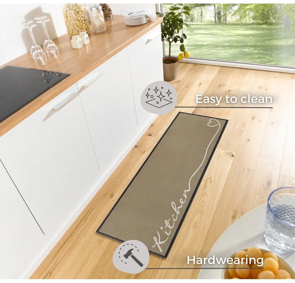 Бежов кухненски мокет, 50 x 150 cm Cook &amp; Clean - Zala Living