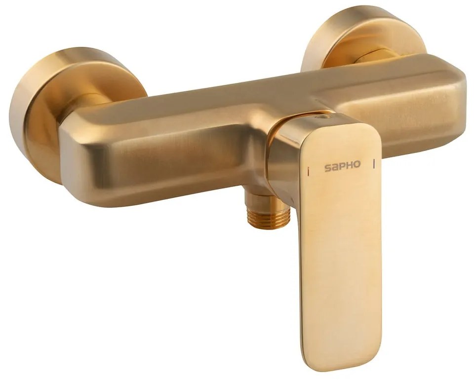 Стенна душ батерия в златист цвят (1 изход) Spy – Sapho