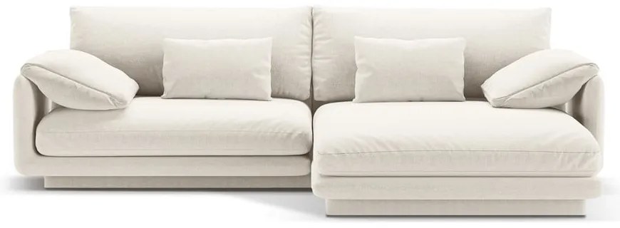 Бял ъглов диван (десен ъгъл) Torino – Micadoni Home