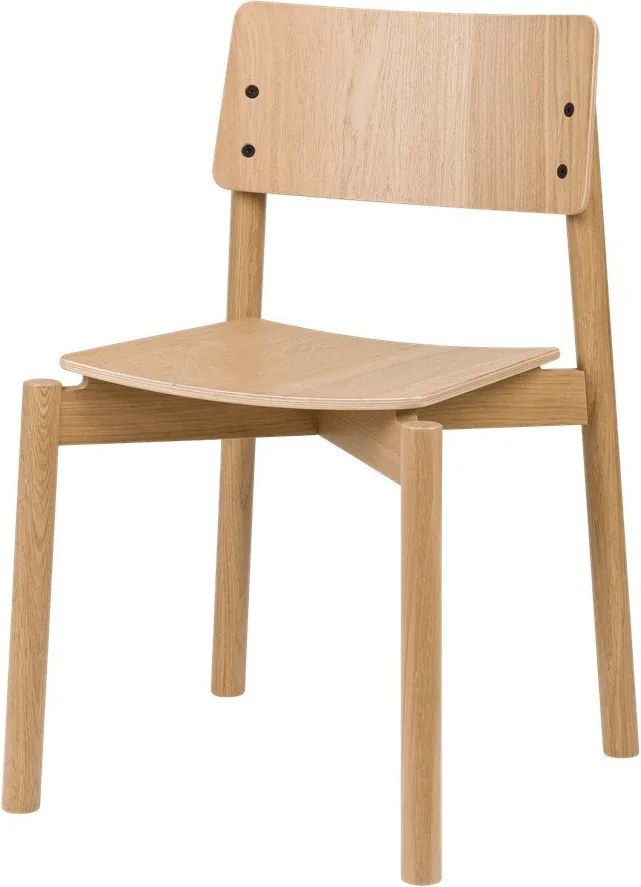 Трапезен стол за подреждане от декор от дъб в естествен цвят Wem – noo.ma