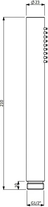 Телефон за душ Vicario-черен