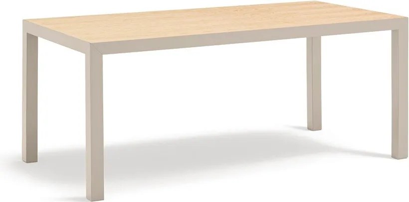 Трапезна маса с дъбова дървена плоскост 75x180 cm Alma – Teulat