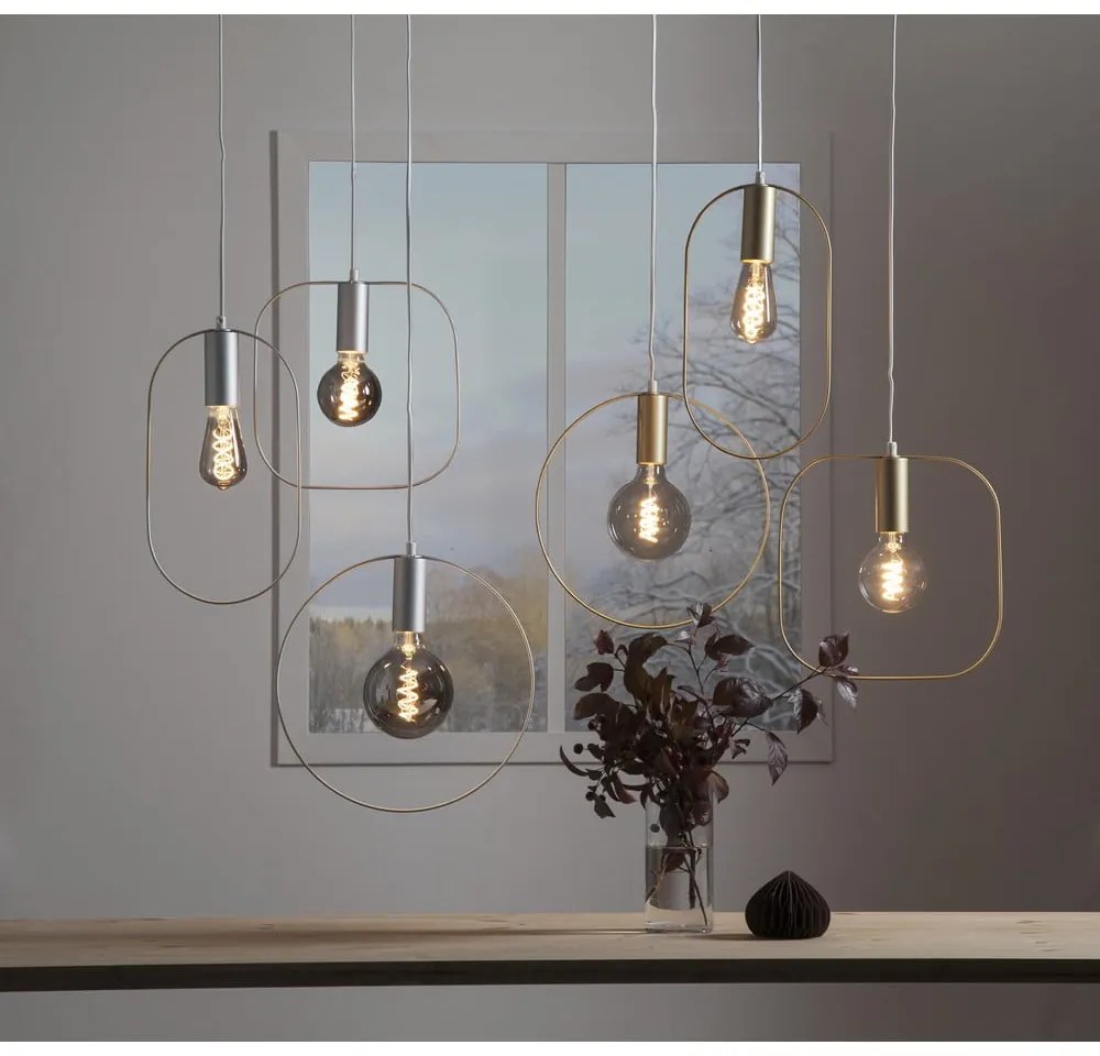 Висящо осветително тяло в златист цвят Shape – Star Trading