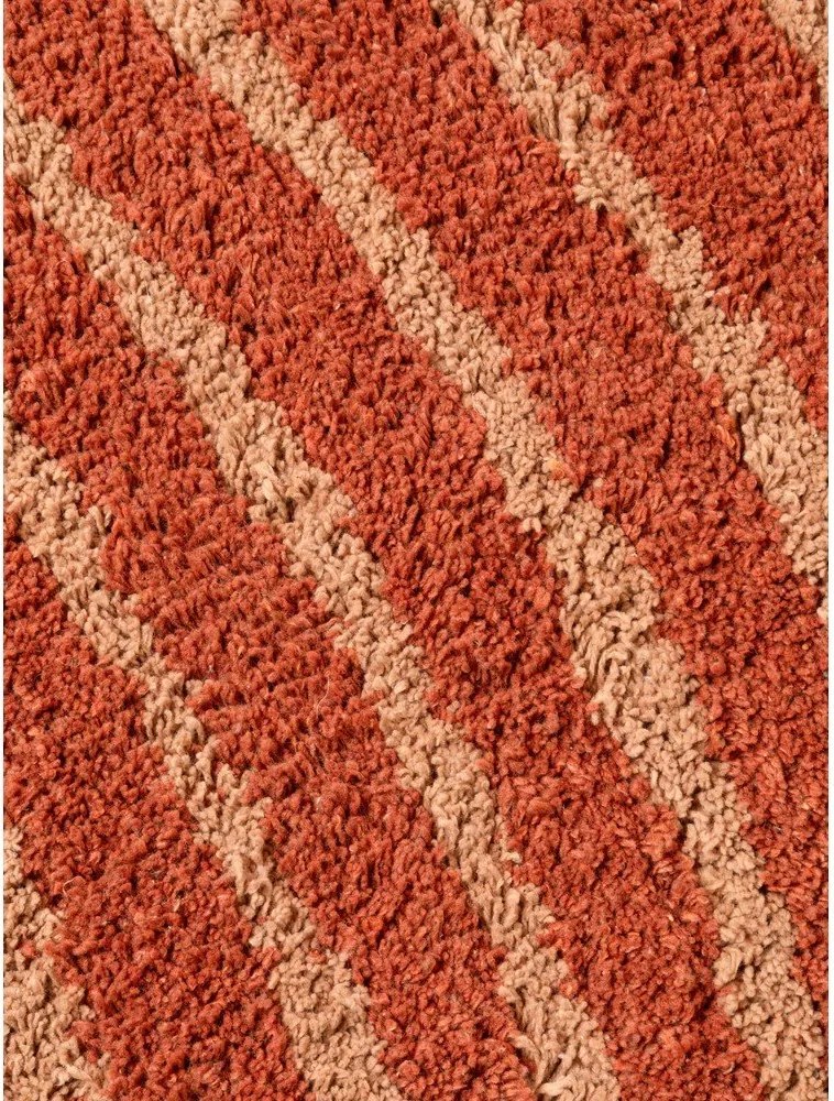 Теракотен памучен детски килим подходящ за пране/ръчно изработен 75x120 cm Snuggle Elodie – Hanse Home