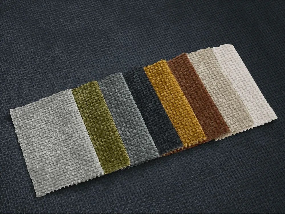 Тъмносин шенилов сгъваем диван 228 cm Neyo – Bobochic Paris