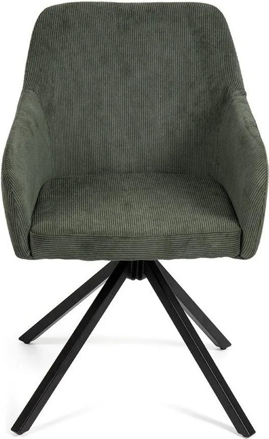 Зелен тапициран трапезен стол Lunio – Bonami Essentials