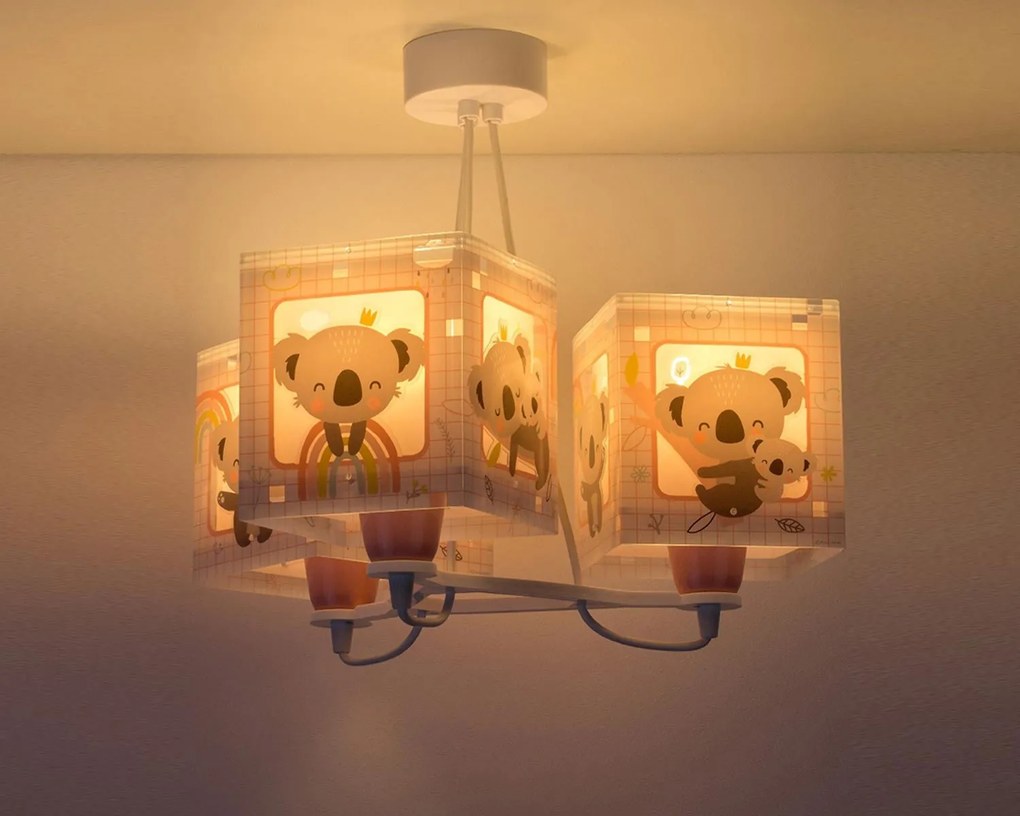 Полилей Ango Koala три светлини-розов