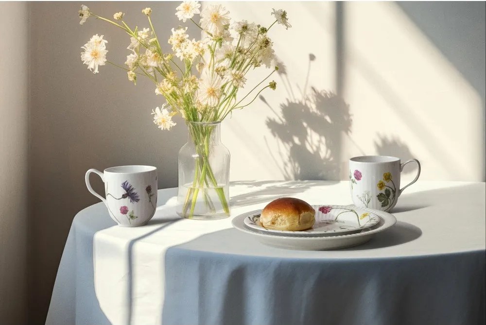 Бяла порцеланова чаша 330 ml Hammershøi Summer – Kähler Design