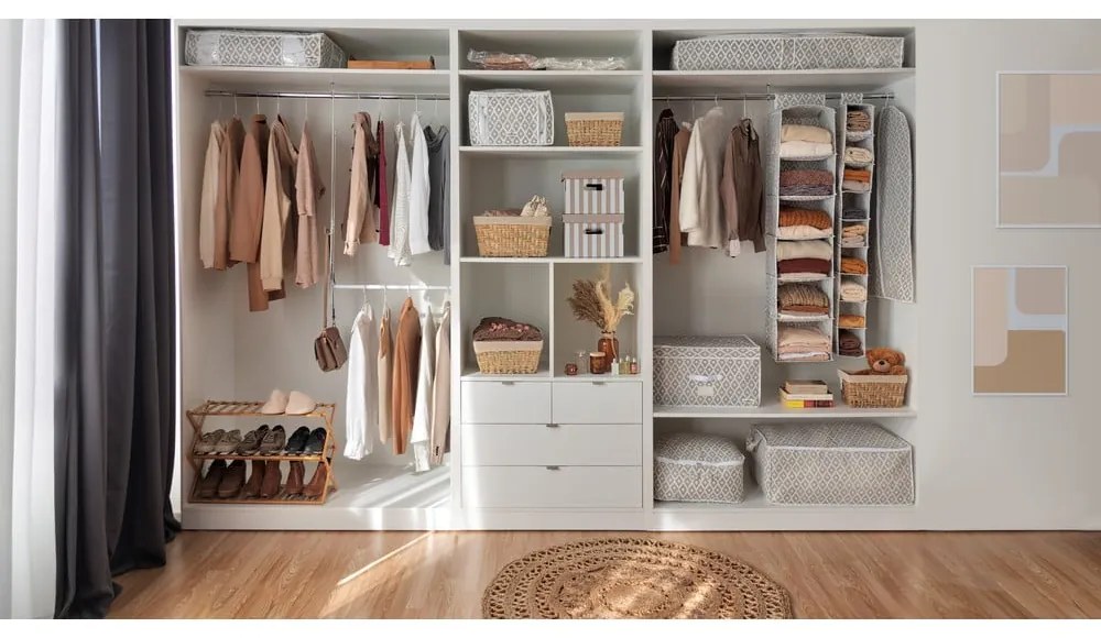 Комплект от 2 стълби и разтегателен стълб за дрехи Muro - Compactor