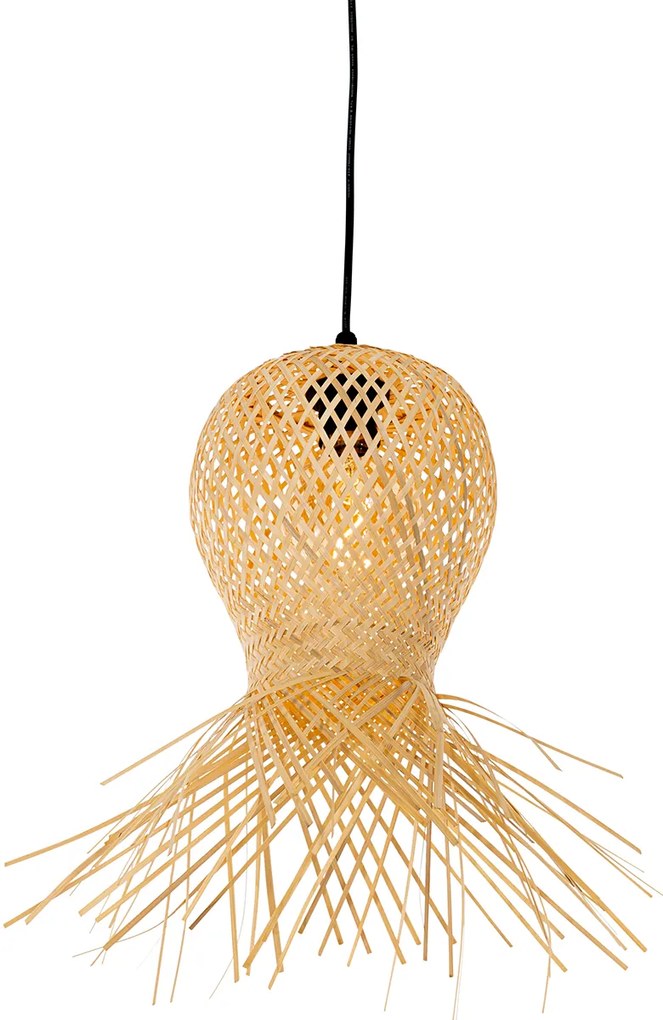 Ориенталски външен висящ аплик бамбук 3-светлина IP44 - Карлос