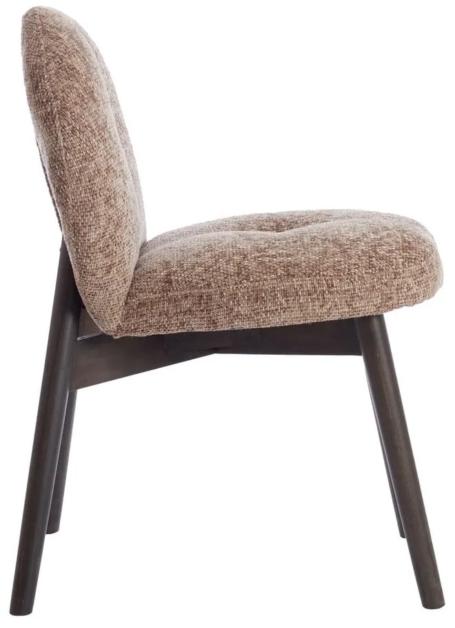 Кафяви тапицирани трапезни столове в комплект 2 бр. Sinosa – Light &amp; Living