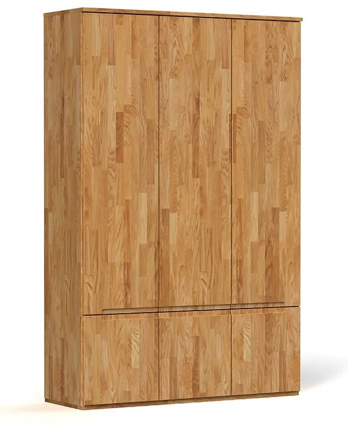 Дъбов гардероб 135x206 cm Vento 3 - The Beds