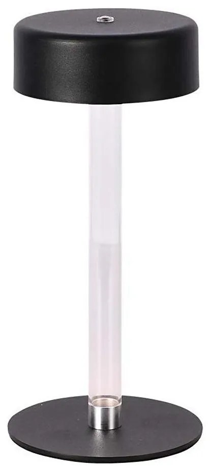 LED регулируема презареждаема настолна лампа LED/3W/5V 3000-6000K черна