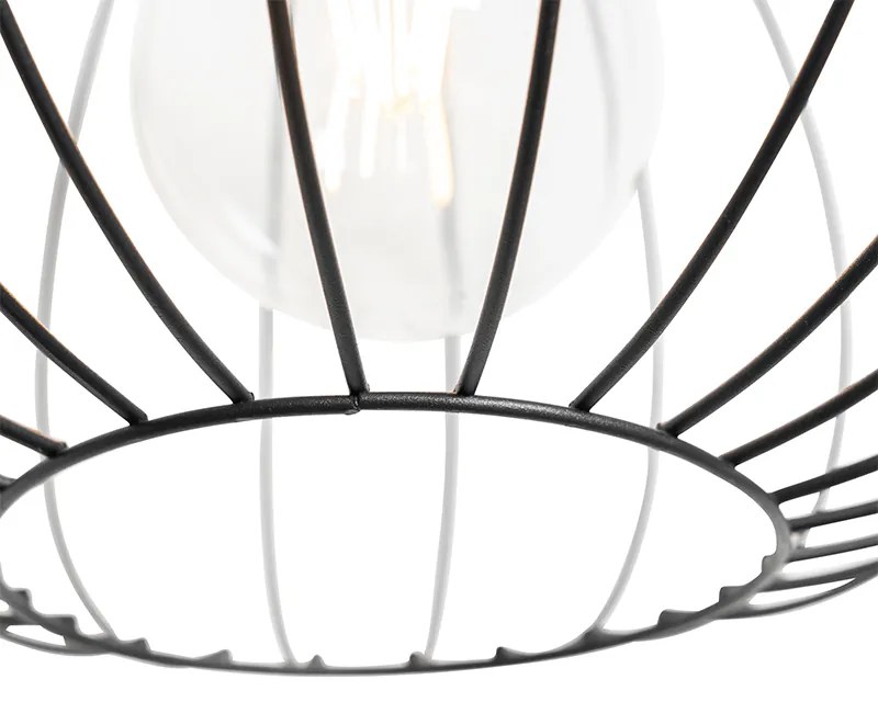 Индустриално висящо осветително тяло черно - Margarita