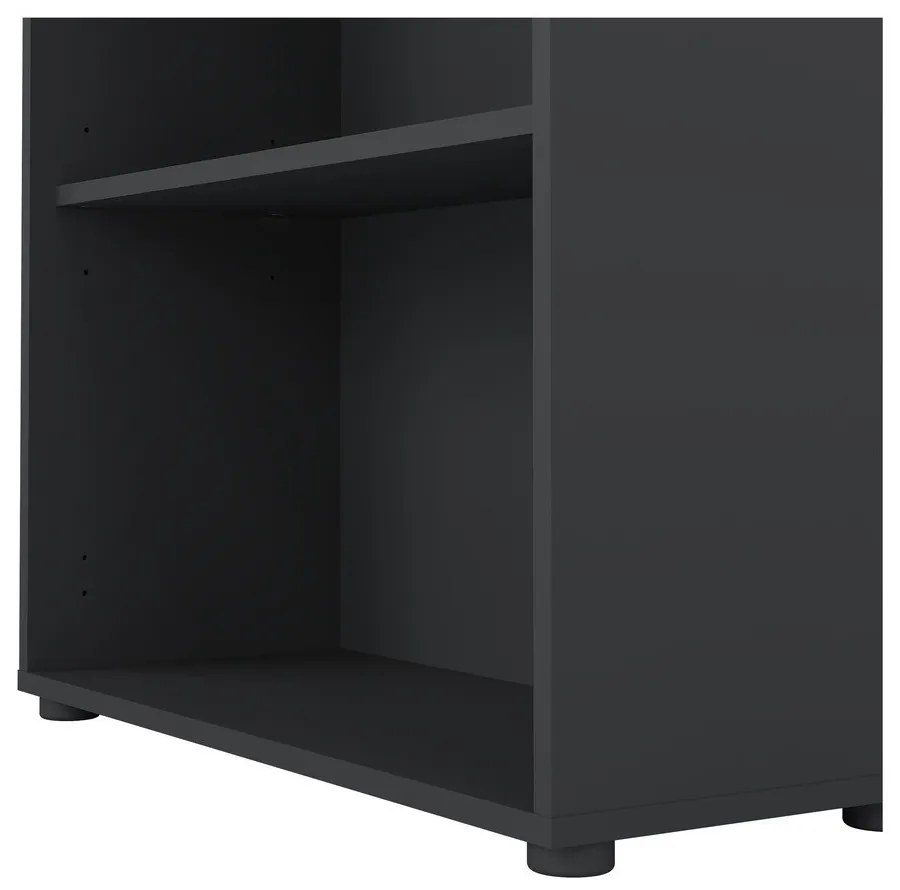 Антрацитна етажерка за книги 80x124 cm Sign - Tvilum