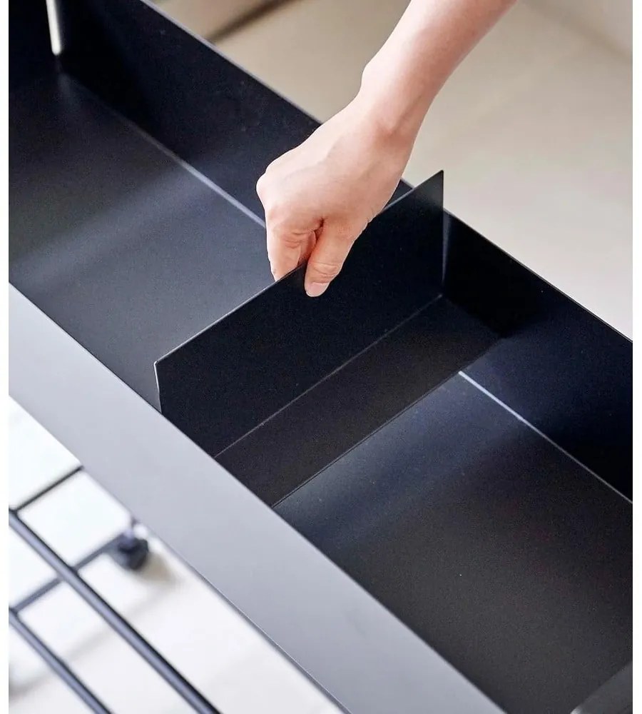 Черна метална стойка за детски обувки 74,5x74,5x22 cm Tower – YAMAZAKI