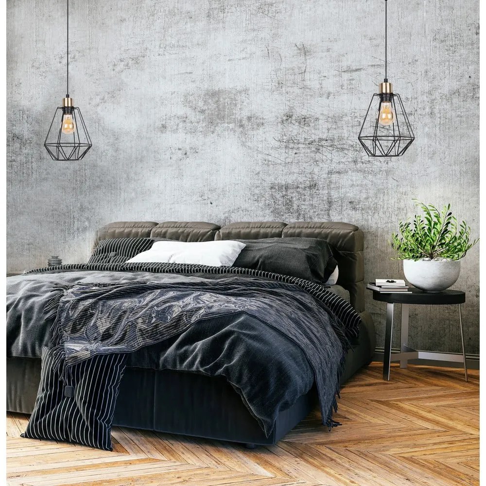 Черно метално висящо осветително тяло ø 19 cm Primo - Candellux Lighting