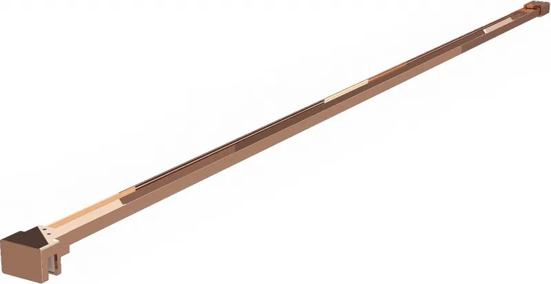 Mexen прост скоба за душ кабина 6-8 мм, розово злато - 800-01-60