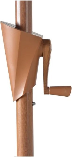 Бежов чадър ø 300 cm Wood – Rojaplast