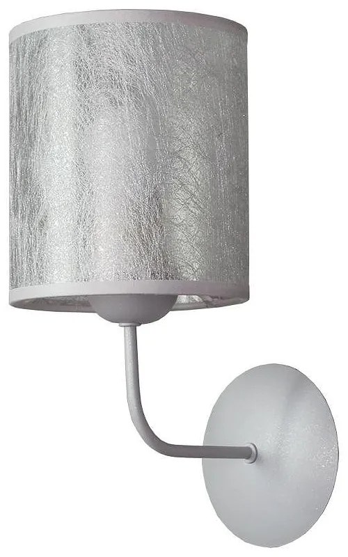 Аплик СЕТА, титан, абажур Басари Сребро, 1xE27