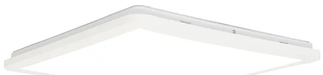 Таванна лампа бяла 40 см квадратна с LED 3-степенен димер IP44 - Steve