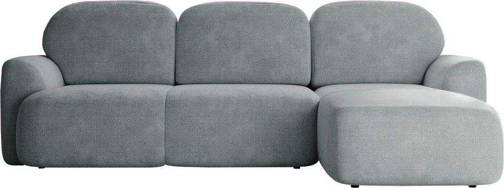 Ъглов диван Nabu-Сиво-Десен