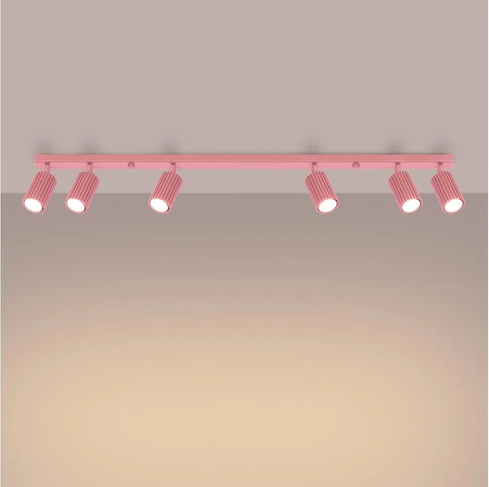 Brilagi - LED точково осветително тяло CRESTO 6xGU10/10W/230V розово