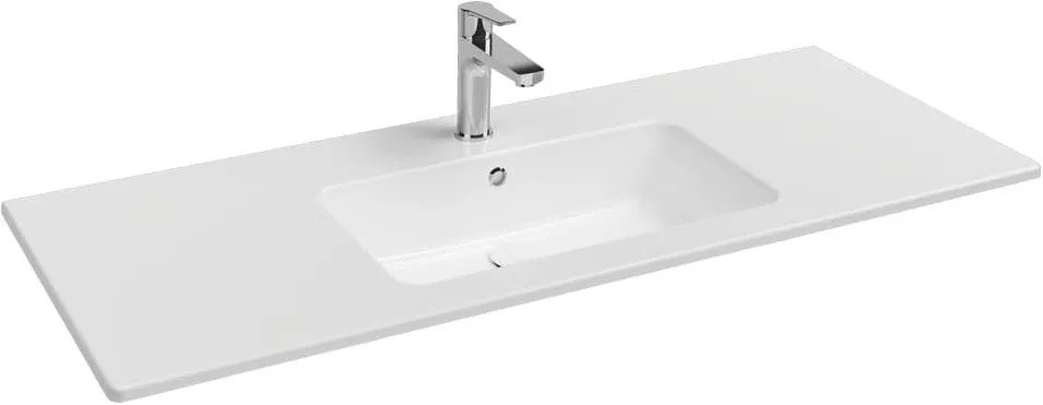 Умивалник Flat Bianco Ceramica White-Дължина: 120.5 cm