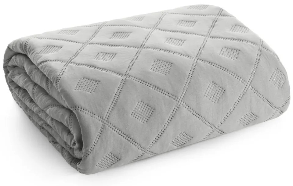 Стилна сива покривка за легло Ширина: 220 см | Дължина: 240 см