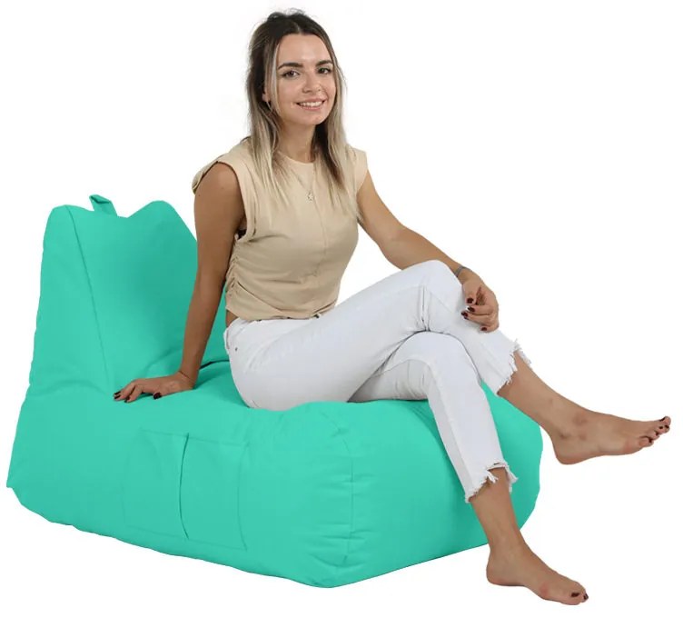 Градински пуф Trendy Comfort Bed Pouf, цвят Тюркоаз