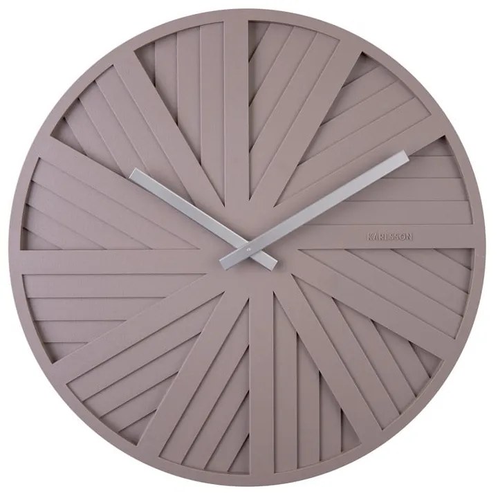 Сив стенен часовник , ø 40 cm Slides - Karlsson