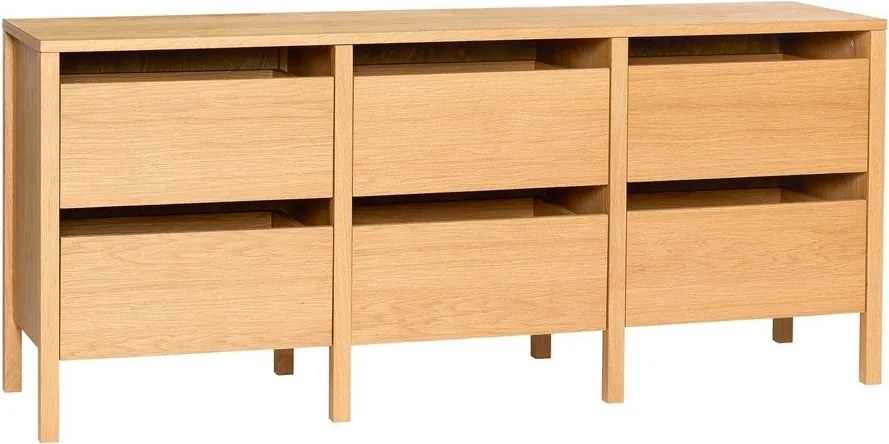 Скрин от декор от дъб в естествен цвят 150x65x40 cm Forma – Hübsch