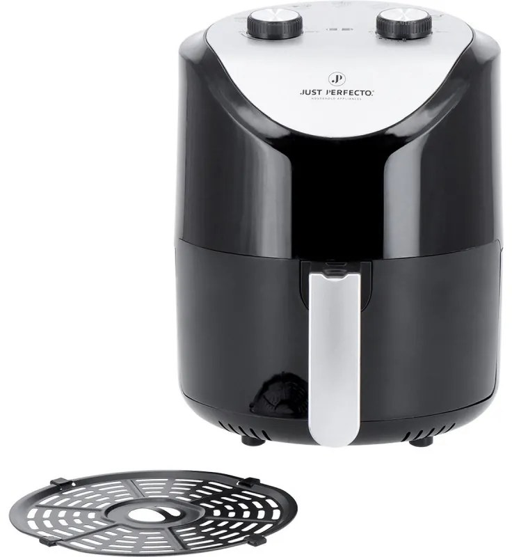 Фритюрник с горещ въздух Just Perfecto JL-14, 1200W, 3.5 литра, 80-200 C, Таймер, Черен