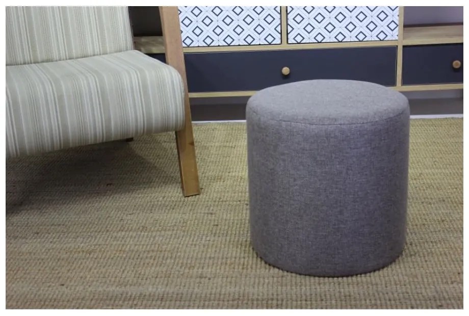 Сива табуретка Silindir – Balcab Home