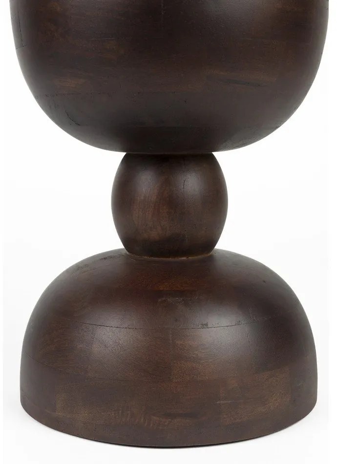 Кръгла странична масичка от масивно манго ø 30 cm Izzy – White Label