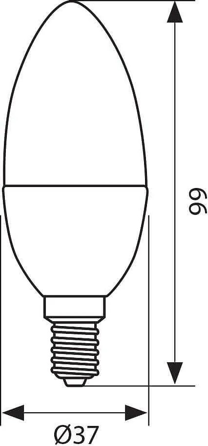 LED крушка VIVALUX MAX LED, 8W, E14, 4000К
