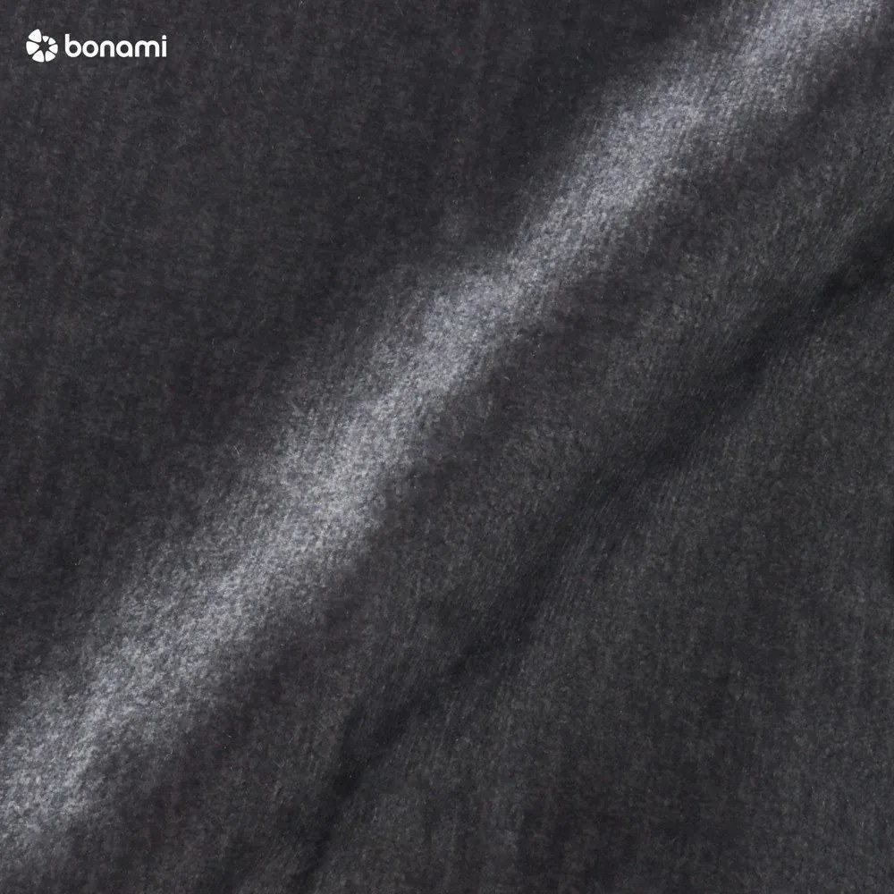 Тъмносив кадифен разтегателен ъглов диван с място за съхранение (десен ъгъл L форма) Laurence – ELTAP